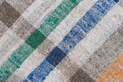 Antique Rag Rug Area Rug (6' x 8')